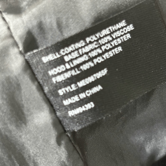 Mo-Ka Black Faux Leather Double Zip Quilted Hooded Size XL Streetwear Outdoorsy - Picture 9 of 11